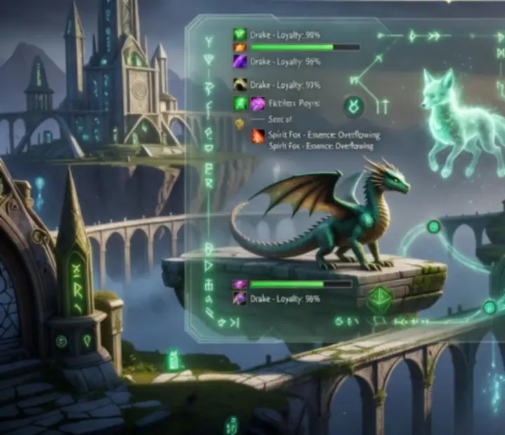 Magiczne kryształy symbolizujące system Kompanionów w AFK Arena
