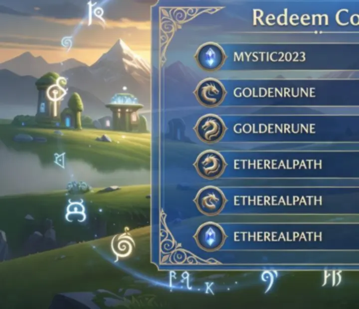 Magiczna lista kodów do gry AFK Arena na tle fantastycznego świata